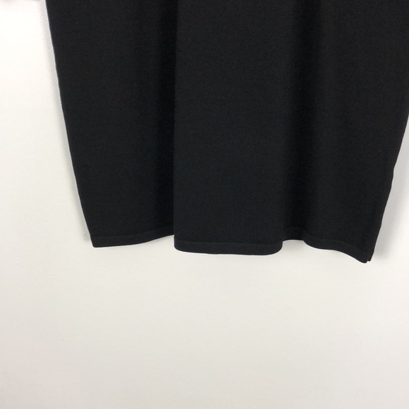 Ralph Lauren black long sleeve sheer shoulder turtleneck dress Size Medium - Picture 2 of 6